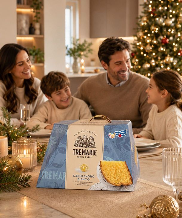 Natale con Capolavoro Bianco Solidale Tre Marie Teniamoci Per Mano APS