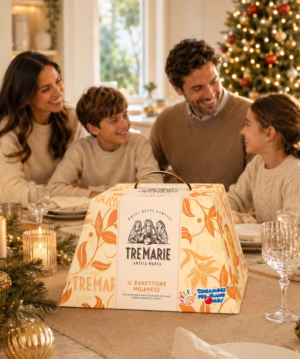 Natale con Panettone Milanese Solidale Tre Marie Teniamoci Per Mano APS